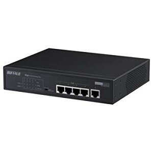 【中古】【非常に良い】BUFFALO IEEE802.3af規格(PoE)対応 ノン・インテリジェントGigaスイッチ 5ポートBSL-POE-G2105U 9jupf8b