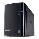 【中古】BUFFALO RAID1対応 USB3.0用 外付けハードディスク 2ドライブモデル 2TB HD-WL2TU3/R1J tf8su2k