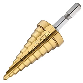 【中古】トップ (TOP) 電動ドリル用 六角シャンク ステップドリル 4~22 チタンコーティング ESD-422G