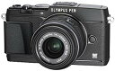 【中古】【非常に良い】OLYMPUS ミラーレス一眼 PEN E-P5 14-42mm レンズキット(ビューファインダー VF-4セット) ブラック E-P5 ...