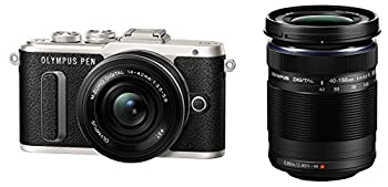 【中古】【非常に良い】OLYMPUS ミラーレス一眼 E-PL8 ダブルズームキット ブラック