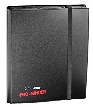 Ultra-pro Black Pro binder 360 sleeve side loading Mtg Yugioh WoW g6bh9ry