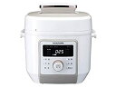 【中古】【非常に良い】コイズミ マイコン電気圧力鍋 2.0L 6種類自動メニュー ワンタッチ 55品搭載レシピブック付き ホワイト KSC-4501/W