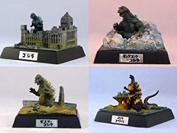 (中古品)食玩　ゴジラ名鑑　全4種セット(ゴジラ、キングコング対ゴジラ、モスラ対ゴジラ、ゴジラvsデストロイヤ)【メーカー名】株式会社バンダイ　キャンディ事業部【メーカー型番】【ブランド名】【商品説明】食玩　ゴジラ名鑑　全4種セット(ゴジラ...