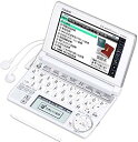 【中古】CASIO Ex-word 電子辞書 XD-A6500WE ホワイト 辞書総合モデル ツインタッチパネル 音声対応 100コンテンツ 日本文学300作品...