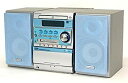 【中古】【非常に良い】KENWOOD ケンウッド JVC SJ-3MD-L ブルー マイクロハイファイコンポーネントシステム (CD/MD/カセットコンポ)(本体RXD-SJ3MDとスピーカーL qqffhab
