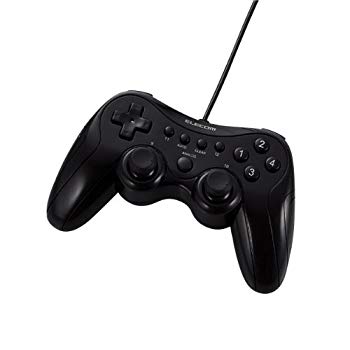 【中古】【2009年モデル】ELECOM ゲームパッド USB接続 アナログスティック搭載 振動/連射 12ボタンブラック JC-U2912FBK 2mvetro