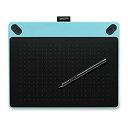 【中古】【非常に良い】ワコム Intuos Comic 【旧モデル】ペン&タッチ マンガ・イラスト制作用モデル Mサイズ ミントブルー CTH-690/B1 w...