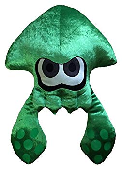【中古】【非常に良い】スプラトゥーン2 ダイカットクッション ネオングリーン 約5...