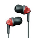 【中古】ラディウス Ne ダイナミックドライバー搭載カナル型イヤホン radius HP-NEF21 (レッド) 9jupf8b(2)
