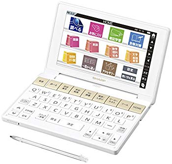 【中古】【非常に良い】シャープ カラ―電子辞書 Brain 中学生モデル ホワイト系 PW-SJ3-W ggw725x