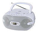 【中古】オーム電機 Audio Comm CDラジオ871Z RCR-871Z ホワイト 2zzhgl6