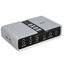 【中古】【非常に良い】StarTech.com 7.1ch対応USB-DACヘッドホンアンプ S/PDIF対応 8x 3.5mmミニジャック 2x 3.5mmト...