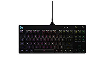 【中古】【非常に良い】LOGITECH G PRO MECHANICAL GAMING KEYBOARD (BLACK) dwos6rj