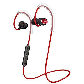 【中古】【非常に良い】ラディウス イヤホン Bluetooth HP-S100BTR(レッド) n5ksbvb(2)