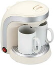 【中古】【非常に良い】レコルト コーヒーメーカー カフェデュオ ホワイト KD-1W 2mvetro