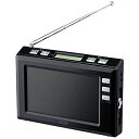 【中古】【非常に良い】YAZAWA ヤザワコーポレーション 4.3インチワンセグTV ブラック・TV03BK 9jupf8b