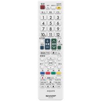 【中古】【非常に良い】シャープ[SHARP]　オプション・消耗品　【0106380473】　液晶テレビ用　リモコン＜ホワイト系＞