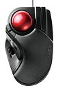 【中古】エレコム トラックボールマウス 有線 大玉 8ボタン チルト機能 ブラック M-HT1URBK