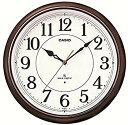 【中古】カシオ 夜見えライト付き 電波アナログ壁掛け時計 濃茶 IQ-1051NJ-5JF tf8su2k