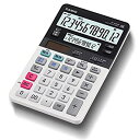 【中古】カシオ ツイン液晶電卓 ジャストタイプ 12桁 JV-220W-N
