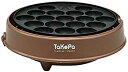 【中古】APIX たこ焼き器 【TaKoPa】 18穴 平面プレート・レシピ付き ブラウン ATM-018-BR w17b8b5