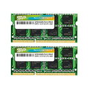 【中古】シリコンパワー ノートPC用メモリ 204Pin SO-DIMM DDR3-1333 PC3-10600 8GB×2枚組 永久保証 SP016GBSTU...