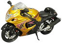 【中古】【非常に良い】WIT'S 1/12 GSX 1300R ハヤブサ 2009 ソリッドブラック/メタリックマジェステックゴールド 完成品