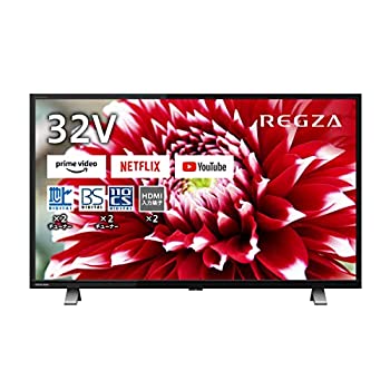 【中古】【非常に良い】REGZA 32V型 液晶テレビ レグザ 32V34 ハイビジョン 外付けHDD 裏番組録画 ネット動画対応 (2020年モデル)