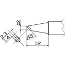 【中古】【非常に良い】白光 こて先 2BC型 溝付 はんだメッキ 1mm T20BCM2 khxv5rg(4)