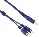 【中古】【非常に良い】エレコム オーディオケーブル 3.5Фステレオミニプラグ - ピンプラグ×2(音声L:R) 1m [フラストレーションフリーパッケージ(F...
