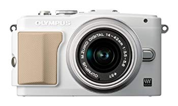 【中古】OLYMPUS ミラーレス一眼 PEN Lite E-PL5 レンズキット ホワイト E-PL5 LKIT WHT i8my1cf
