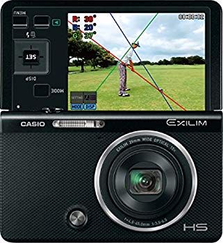 【中古】【非常に良い】CASIO デジタルカメラ EXILIM 石川遼プロのスイングムービー内蔵 ゴルファー向けハイスピードカメラ EX-FC500SBK qqffhab