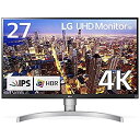【中古】LG モニター ディスプレイ 27UK650-W 27インチ/4K/HDR10対応(標準輝度:350cd/)/IPS非光沢/HDMI×2、DisplayPort/高さ調節、ピボット対応(2)