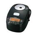 【中古】【非常に良い】象印 圧力IH炊飯ジャー(5.5合炊き) ブラック ZOJIRUSHI 極め炊き NP-BK10-BA