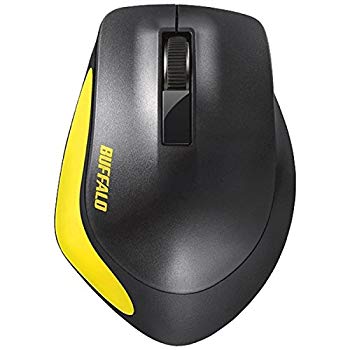 【中古】バッファロー 無線BlueLED 3ボタンプレミアムフィットマウス イエロー 2zzhgl6