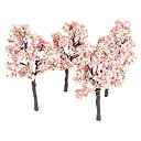 【中古】【非常に良い】10個入り モデルツリー 樹木 木 ピンクの花 ピンクフラワー 鉢植え用 鉄道模型 風景 モデル トレス 装飾 情景コレクション ジオラマ...