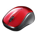 【中古】【非常に良い】バッファロー BSMBB100RD BT BlueLED 静音 3ボタンマウス レッド n5ksbvb(2)