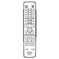 【中古】シャープ DVD DV-ACW82、DV-ACW85、DV-ACW90用リモコン送信機 0046380198 ...
