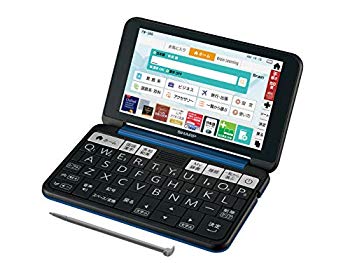 【中古】シャープ カラー電子辞書 Brain 大学生・ビジネスモデル ネイビー系 2019年春モデル PW-SB6-K e6mzef9