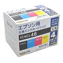 【中古】【非常に良い】【Luna Life】 エプソン用 互換インクカートリッジ IC4CL46 4本パック LN EP46/4P rdzdsi3