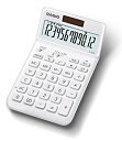 【中古】【非常に良い】カシオ CASIO 電卓 12桁 ホワイト ジャストタイプ JF-S200-WE-N n5ksbvb(2)