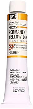 Paints - 【中古】ホルベイン 油絵具 パーマネントイエローディープ HH245 110ml(20号) rdzdsi3