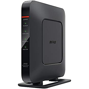 【中古】【非常に良い】バッファロー 11ac対応 1733+800Mbps 無線LANルータ(親機単体) WSR-2533DHPL-C【iPhone13/12/11メーカー動作確認済み】