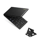 【中古】Ewin 新型 Bluetoothキーボード 折りたたみ式 157g 超軽量 薄型 レザーカバー 財布型 ワイヤレスキーボード USB 薄型 IOS/A...