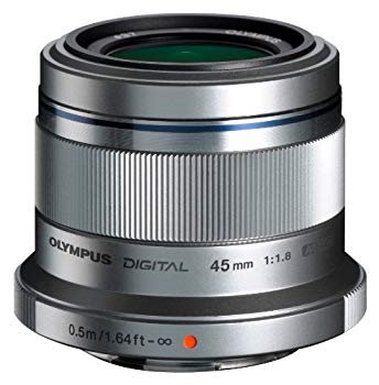 【中古】【非常に良い】OLYMPUS 単焦点レンズ M.ZUIKO DIGITAL 45mm F1.8 シルバー g6bh9ry
