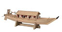 【中古】【非常に良い】ウッディジョー 1/24 和船 屋形船 やかたぶね 木製模型 組立キット d2ldlup