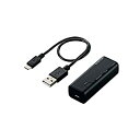 【中古】エレコム WiFiルーター 無線LAN ポータブル 300Mbps USBケーブル付属 WRH-300BK3-S