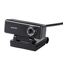 【中古】【非常に良い】エレコム WEBカメラ UCAM-C520FBBK 200万画素 HD 720p 30FPS マイク内蔵 高精細ガラスレンズ ケーブル長1...