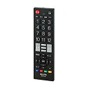 【中古】ELPA エルパ テレビリモコン ブラック 国内主要メーカーに対応 押しやすいボタンと見やすいボタン IRC-203T(BK) w17b8b5